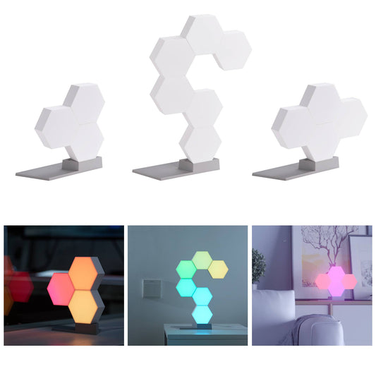 NovaX LED Hexagon Smart Touch Light – Modular RGB Wall Panel for Home & Gaming Setup