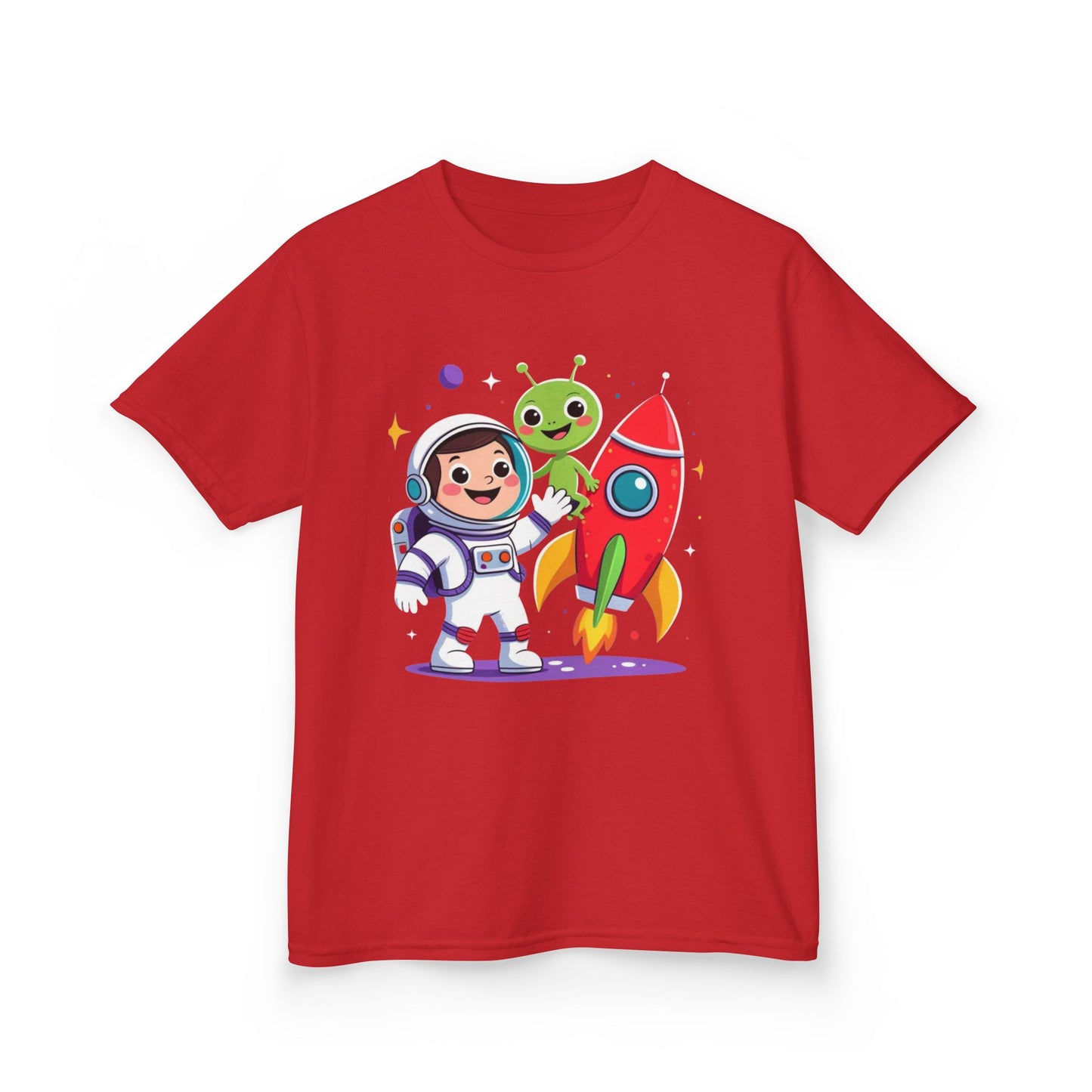Kids Space Tee — Cute Astronaut, Rocket & Alien Graphic Shirt