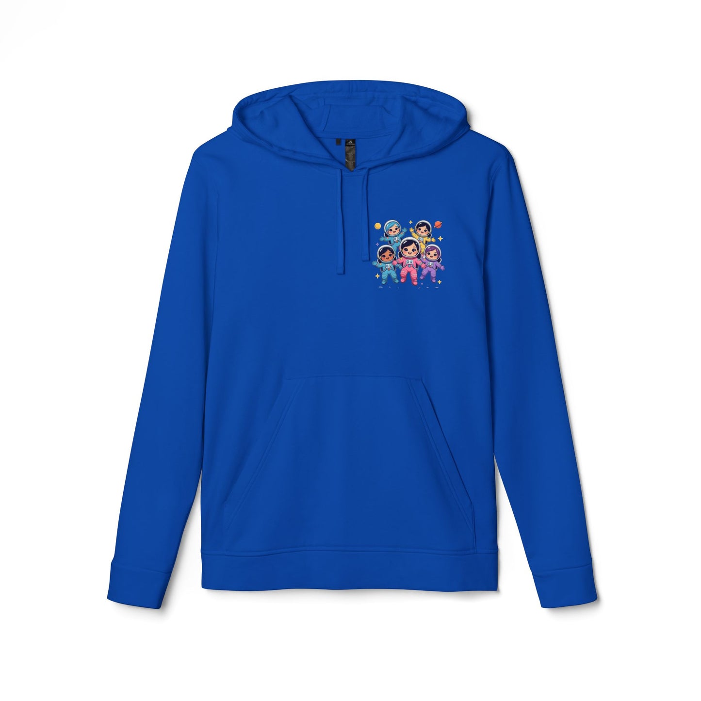 Space Crew Graphic Hoodie — Colorful Group Illustration
