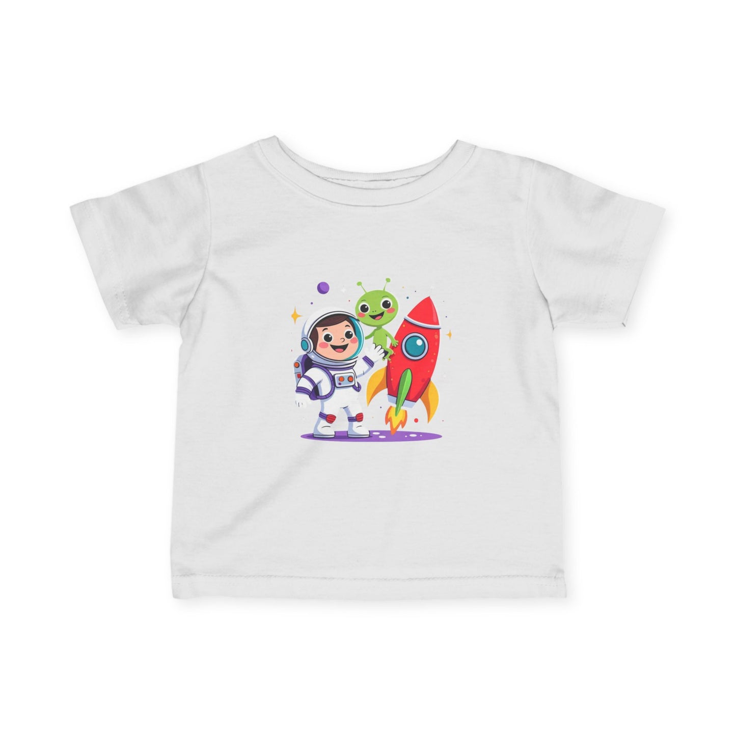 Infant Space Explorer Tee — Cute Astronaut, Alien & Rocket Baby Shirt