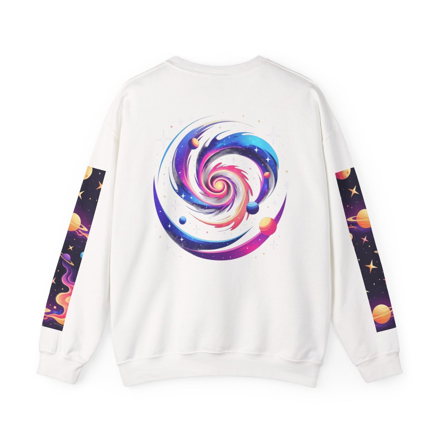 Galaxy Spiral Sweatshirt — Colorful Planetary Crewneck