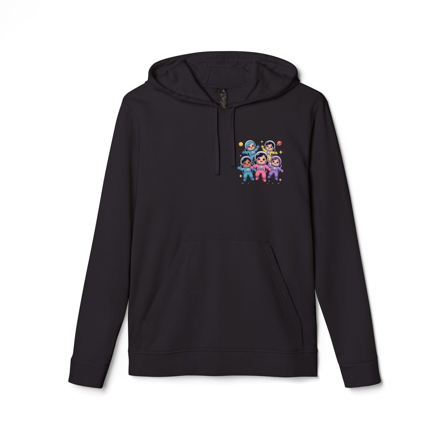 Space Crew Graphic Hoodie — Colorful Group Illustration