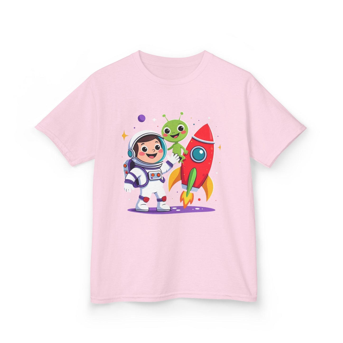 Kids Space Tee — Cute Astronaut, Rocket & Alien Graphic Shirt