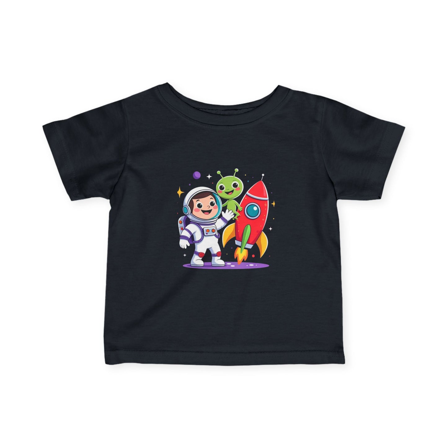 Infant Space Explorer Tee — Cute Astronaut, Alien & Rocket Baby Shirt