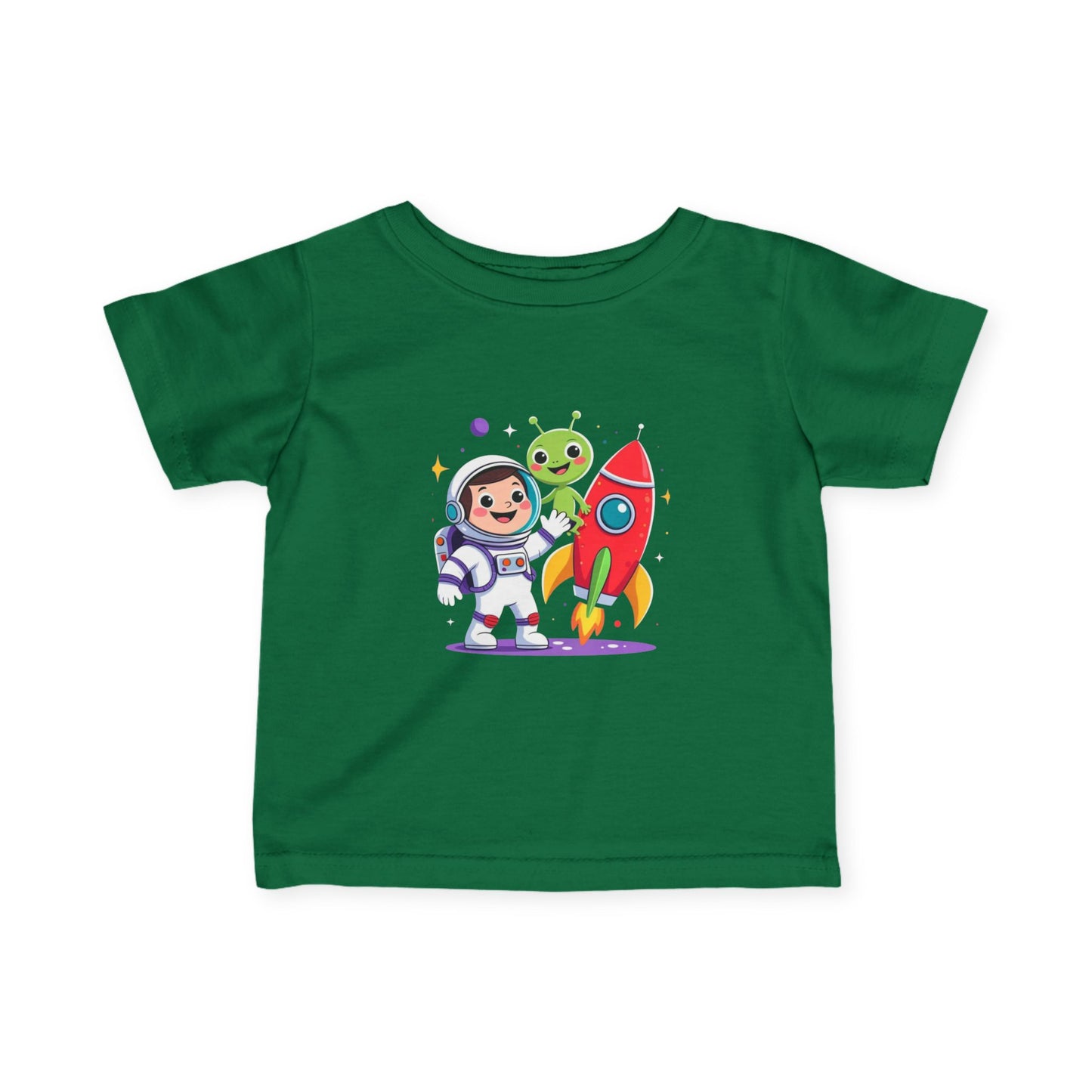 Infant Space Explorer Tee — Cute Astronaut, Alien & Rocket Baby Shirt