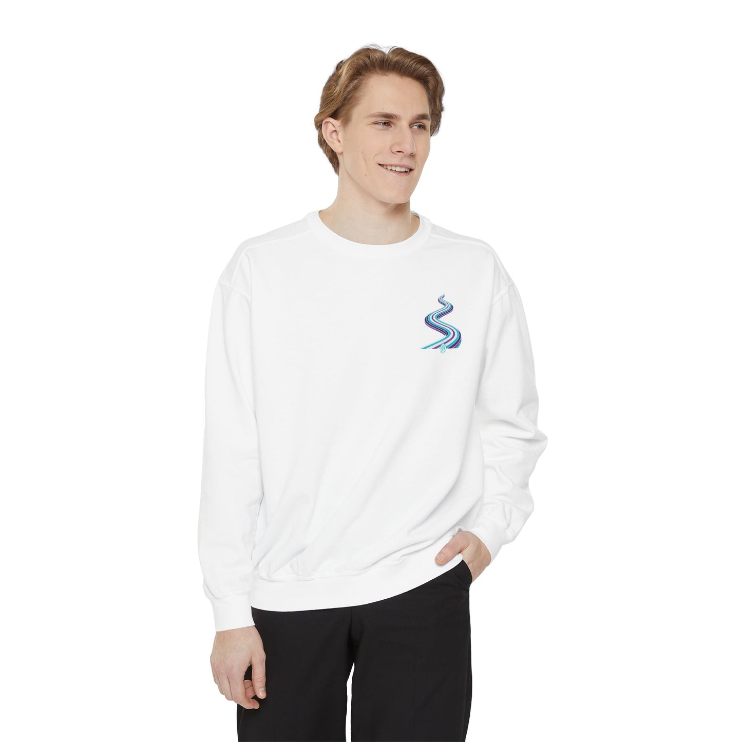 Astronaut Path Sweatshirt — Space Journey Graphic Crewneck