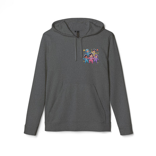 Space Crew Graphic Hoodie — Colorful Group Illustration