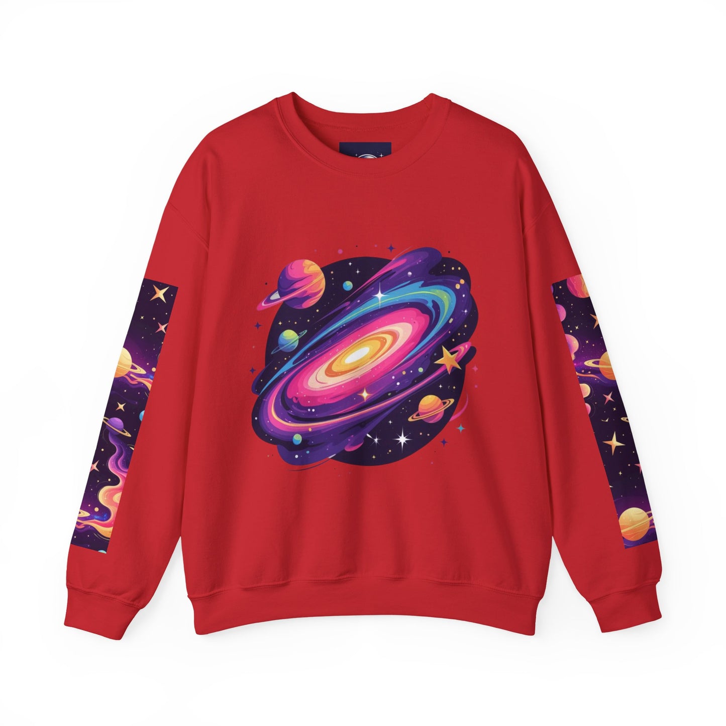 Galaxy Spiral Sweatshirt — Colorful Planetary Crewneck