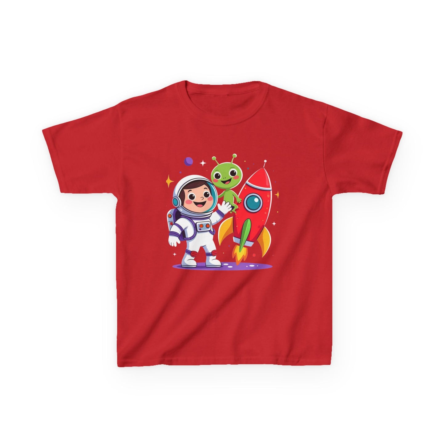 Kids Space Tee — Cute Astronaut, Rocket & Alien Graphic Shirt