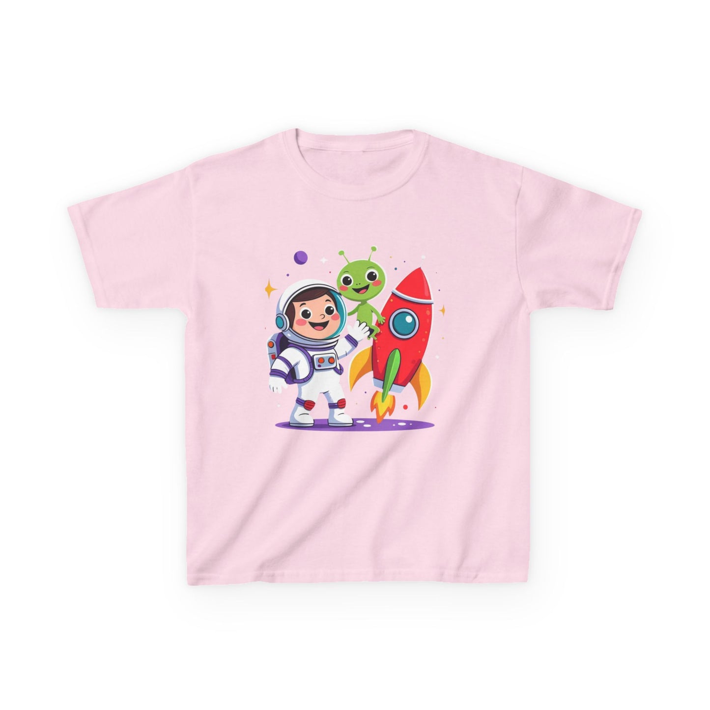 Kids Space Tee — Cute Astronaut, Rocket & Alien Graphic Shirt