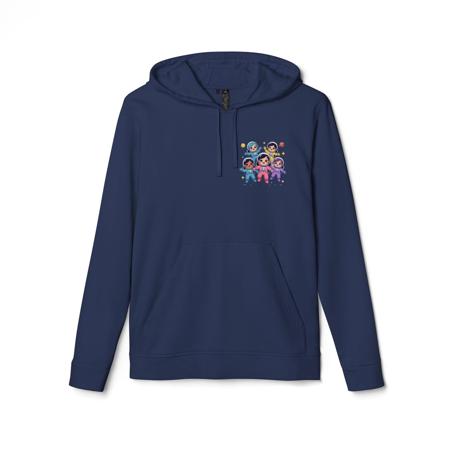 Space Crew Graphic Hoodie — Colorful Group Illustration