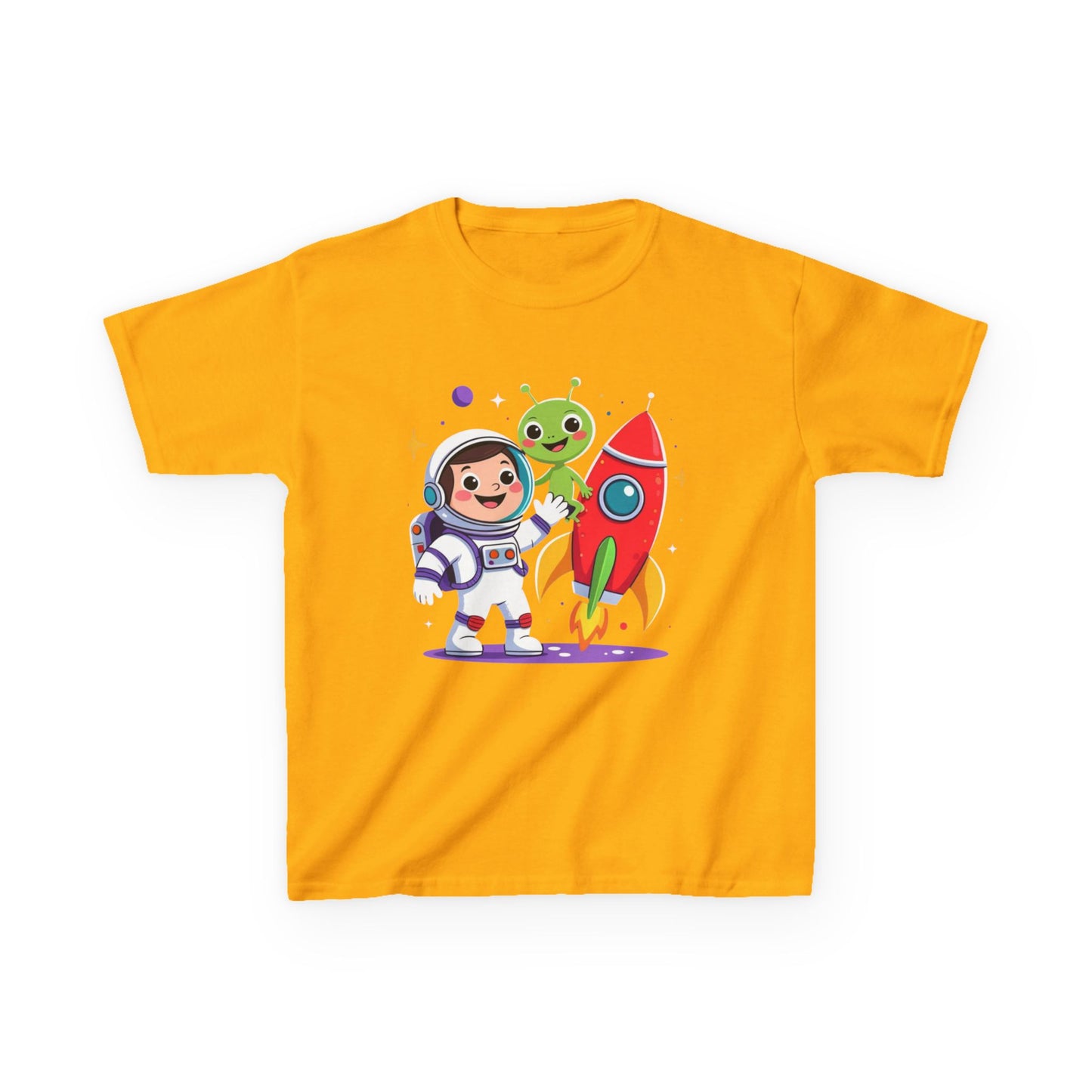 Kids Space Tee — Cute Astronaut, Rocket & Alien Graphic Shirt