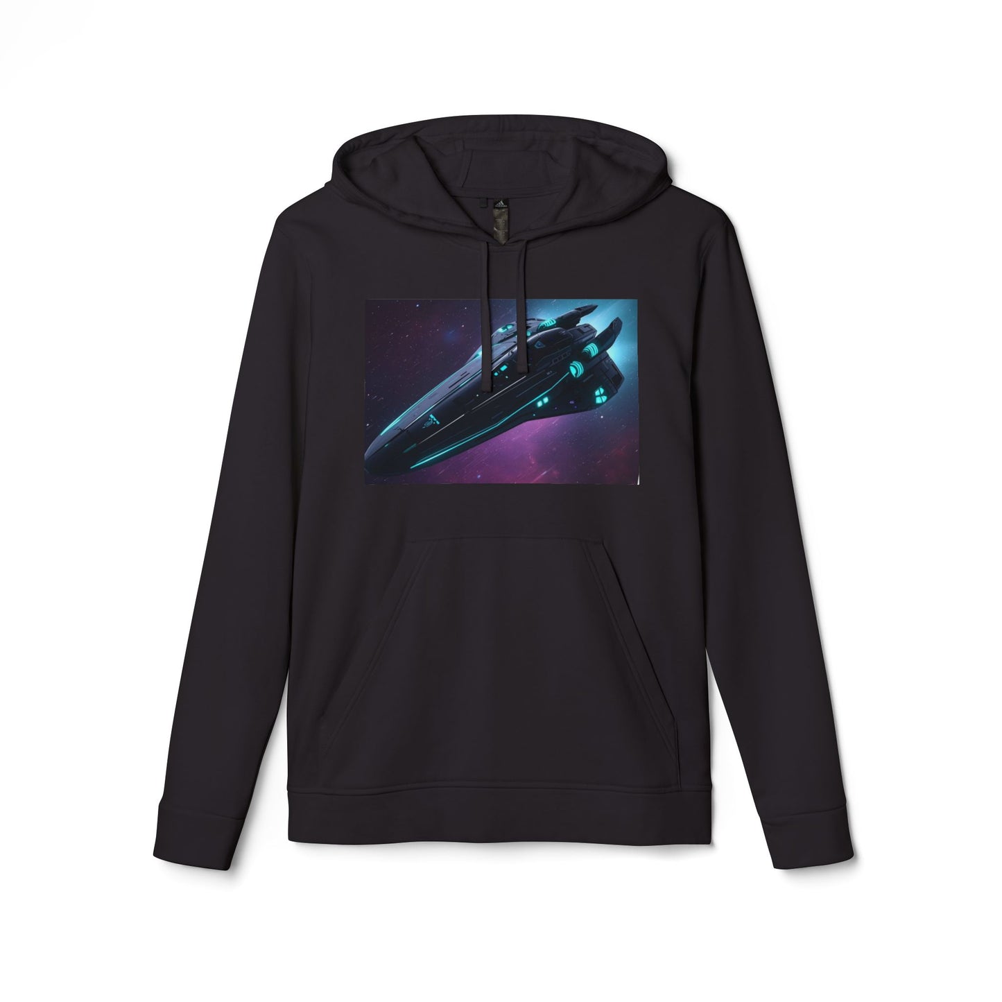 Galaxy Space Hoodie — Cosmic Moon & Nebula Graphic Pullover