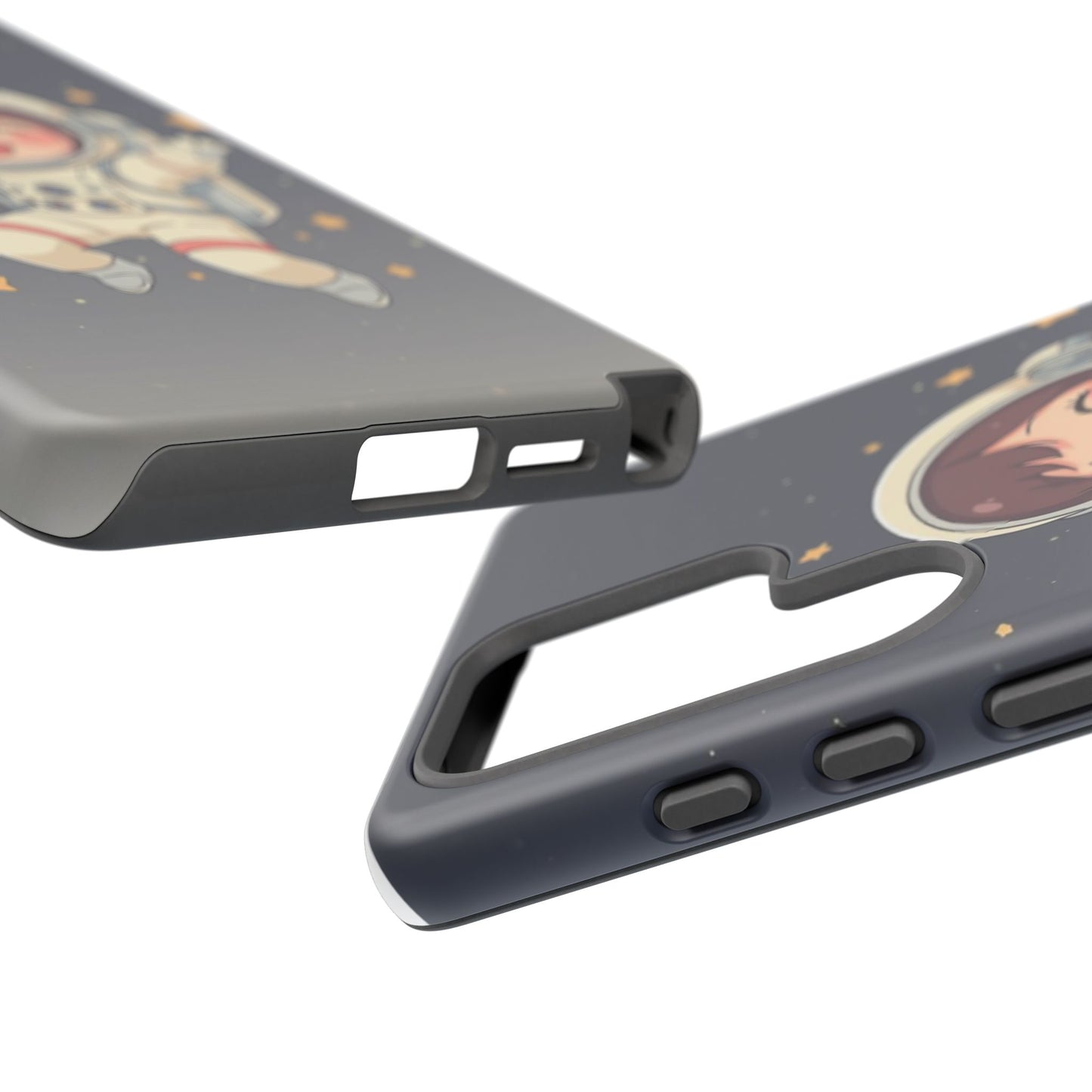 Cute Girl Astronaut Phone Case — Space Stars Protective iPhone Cover