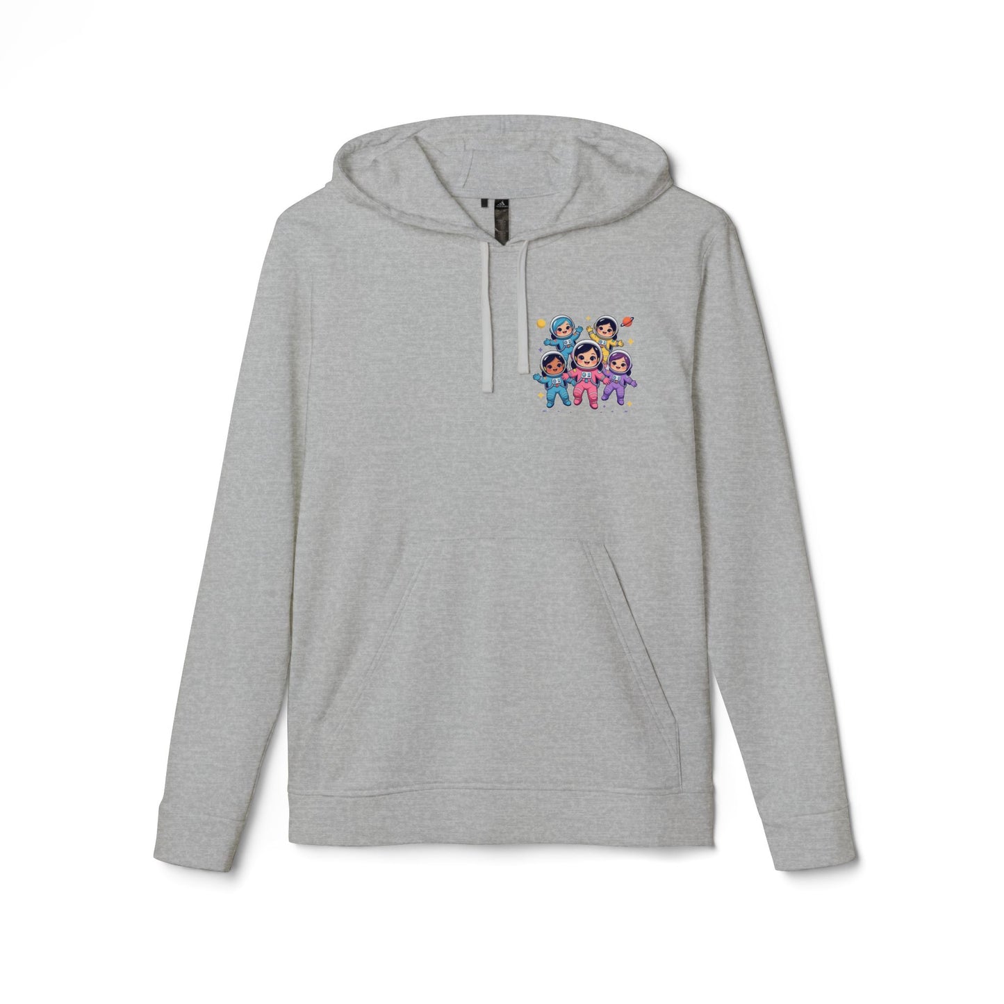 Space Crew Graphic Hoodie — Colorful Group Illustration