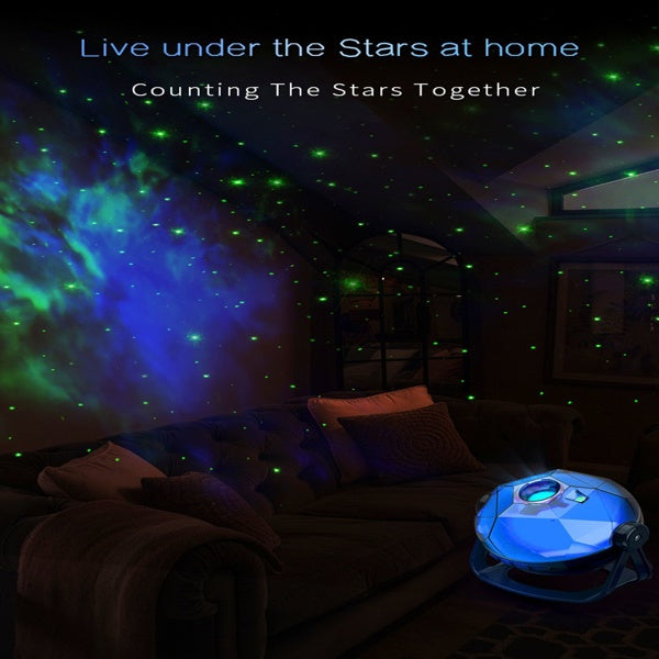 NovaX™ Galaxy Starry Sky Projection Lamp — 360° Nebula & Space Light