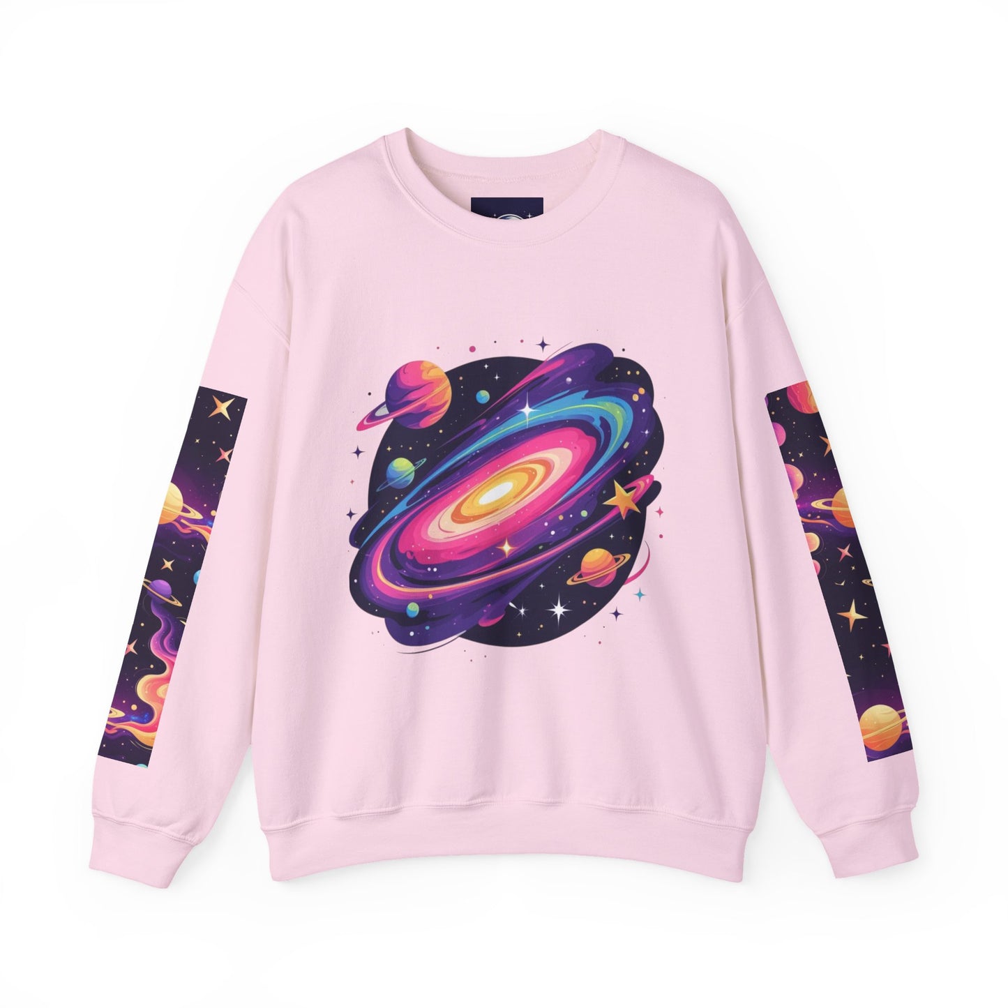 Galaxy Spiral Sweatshirt — Colorful Planetary Crewneck
