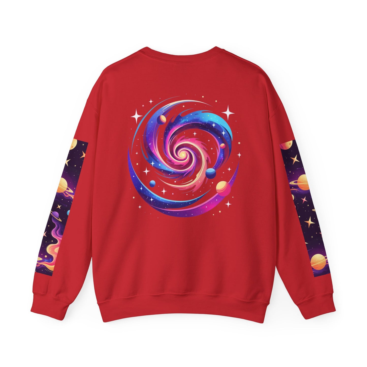 Galaxy Spiral Sweatshirt — Colorful Planetary Crewneck