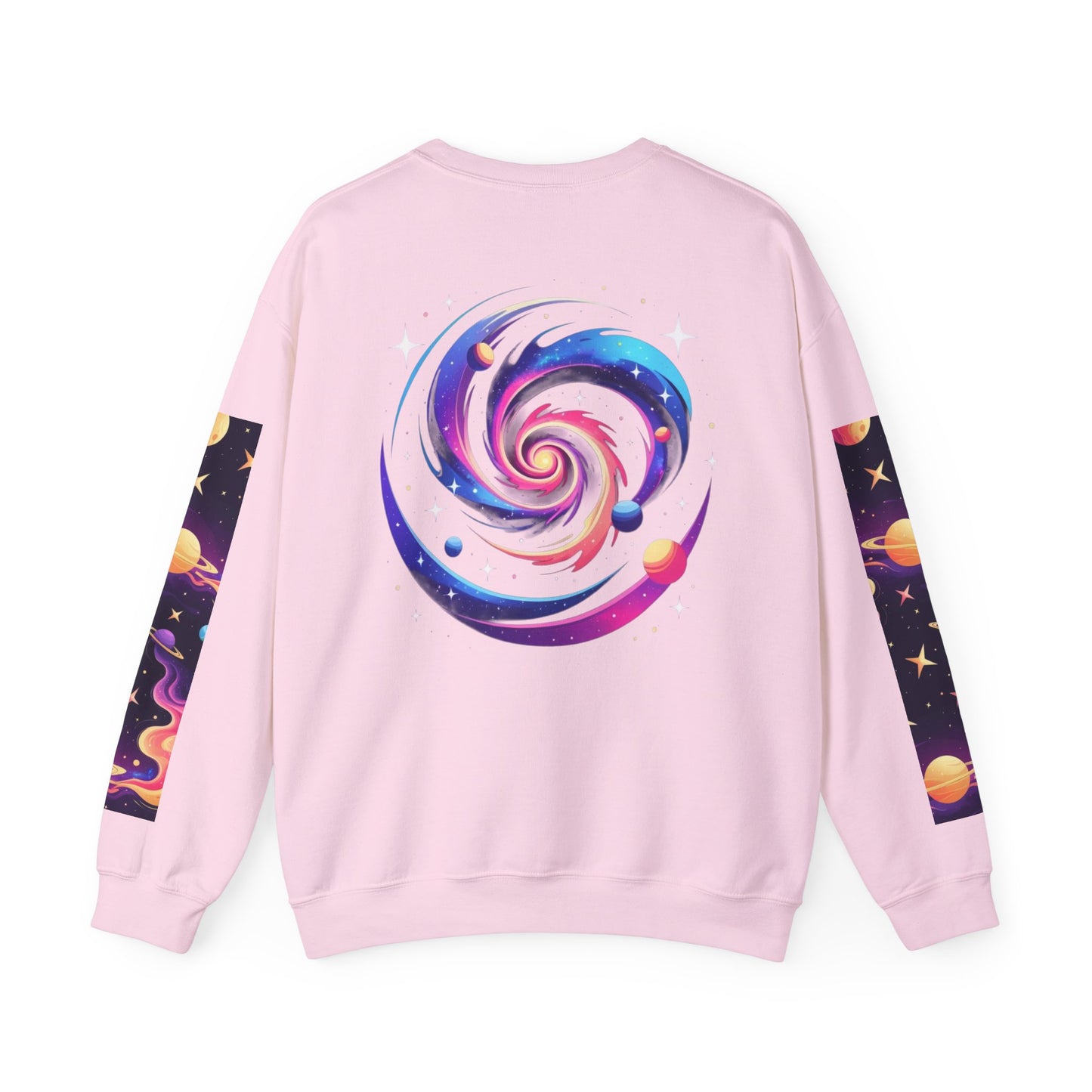 Galaxy Spiral Sweatshirt — Colorful Planetary Crewneck
