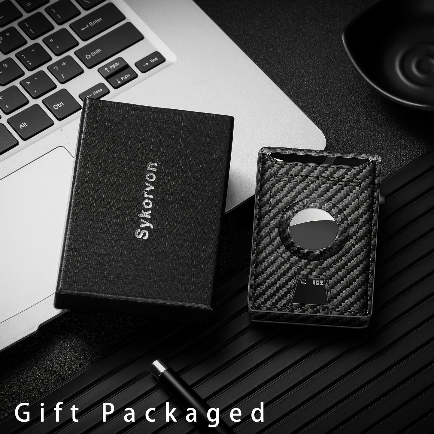 NovaX Titanium Minimalist RFID Wallet — Ultra-Slim Metal Cardholder