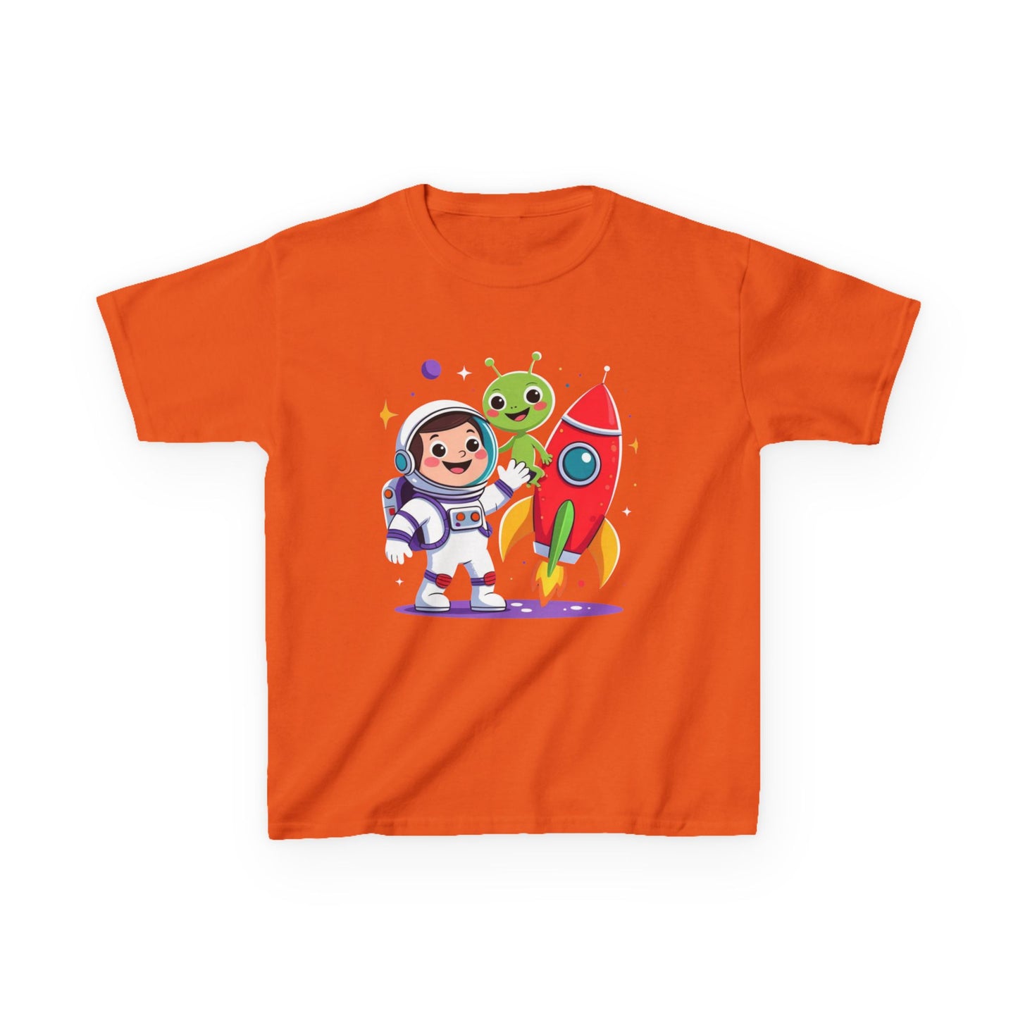 Kids Space Tee — Cute Astronaut, Rocket & Alien Graphic Shirt