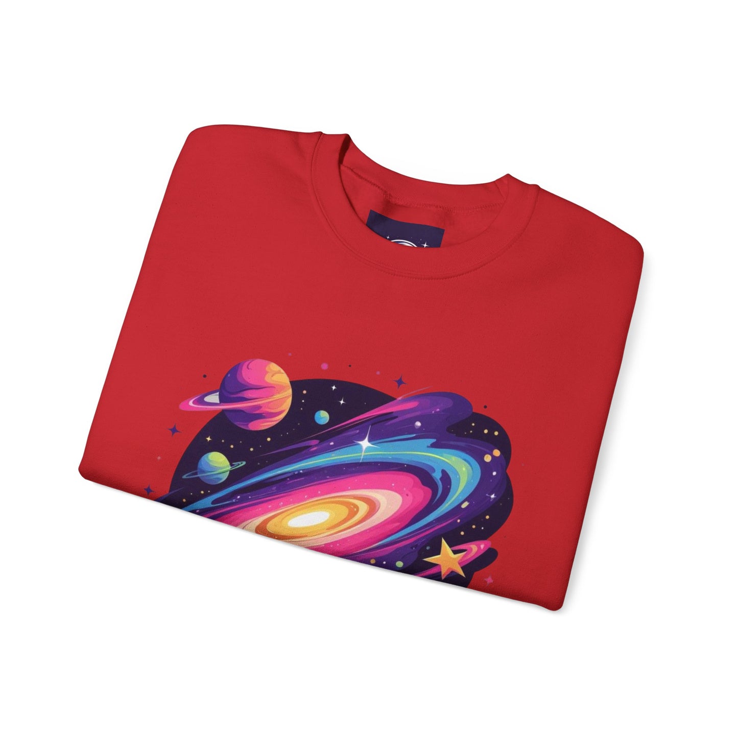 Galaxy Spiral Sweatshirt — Colorful Planetary Crewneck