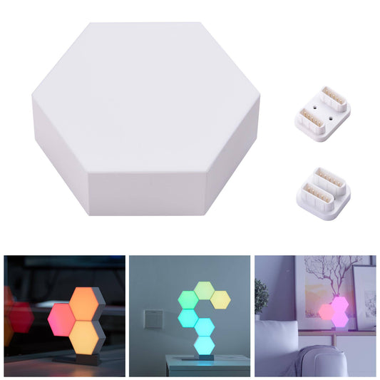 NovaX LED Hexagon Smart Touch Light – Modular RGB Wall Panel for Home & Gaming Setup