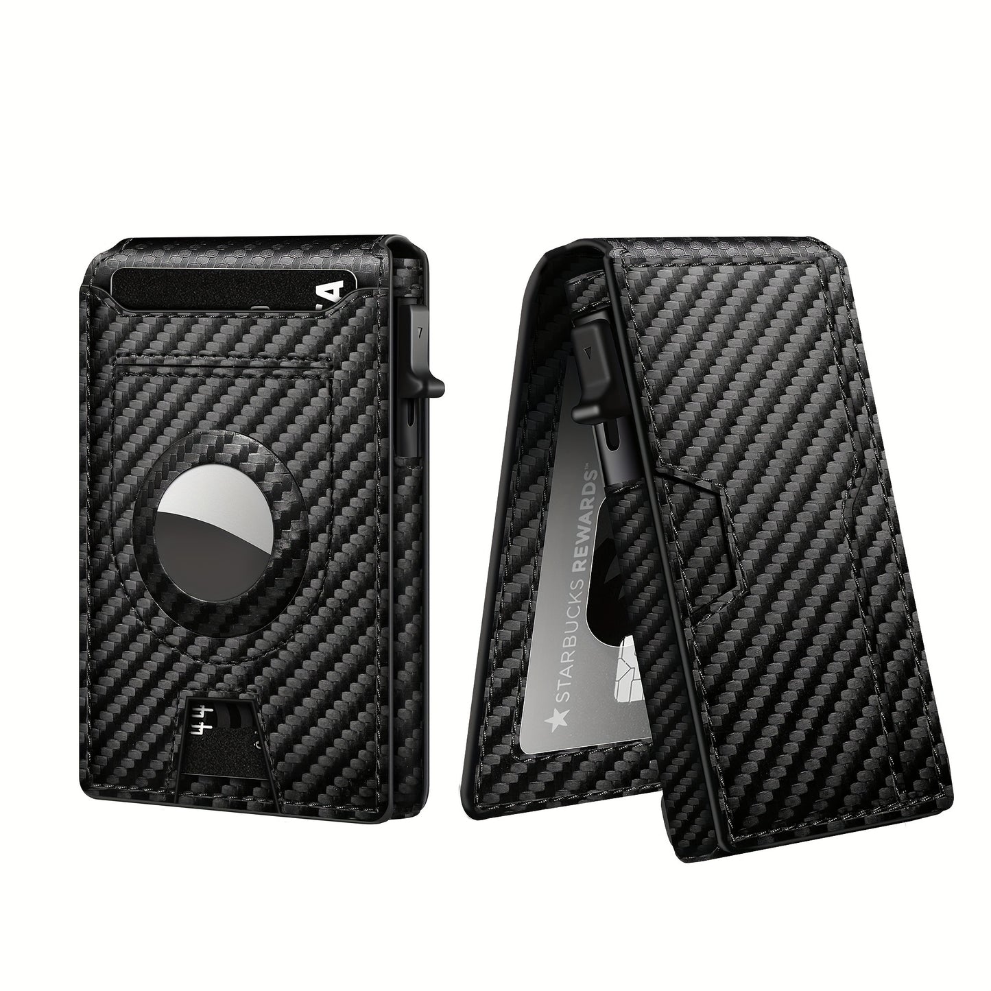 NovaX Titanium Minimalist RFID Wallet — Ultra-Slim Metal Cardholder