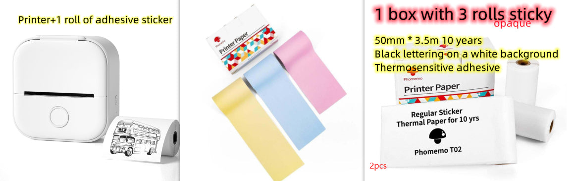 ✨ Portable Mini Thermal Label Printer – Inkless Smart Printing