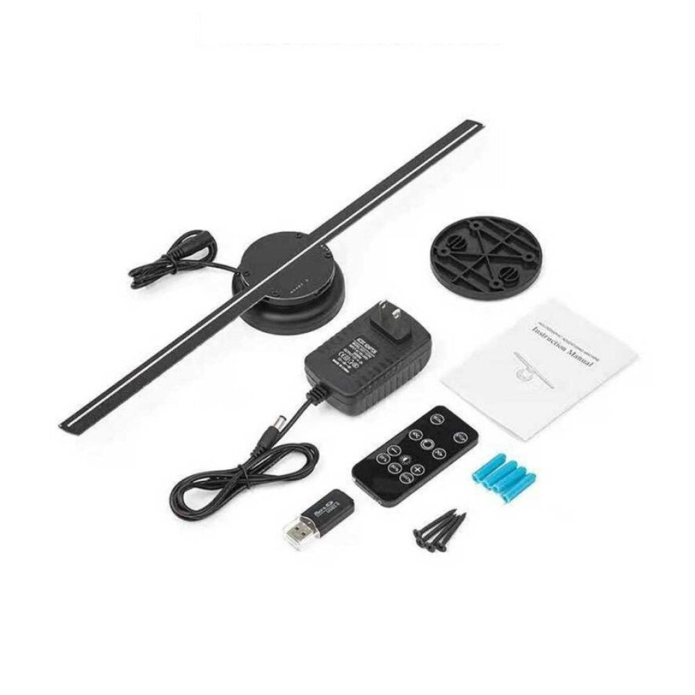 3D Hologram Fan Projector – Floating LED Holographic Display | Smart 3D Visual Illusion for Home, Events & Business